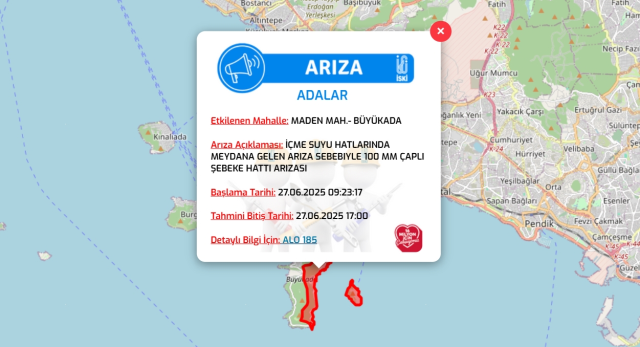 İstanbul ADALAR su kesintisi! 27-28 Haziran İSKİ Adalar su kesintisi ne zaman bitecek, sular ne zaman gelecek?