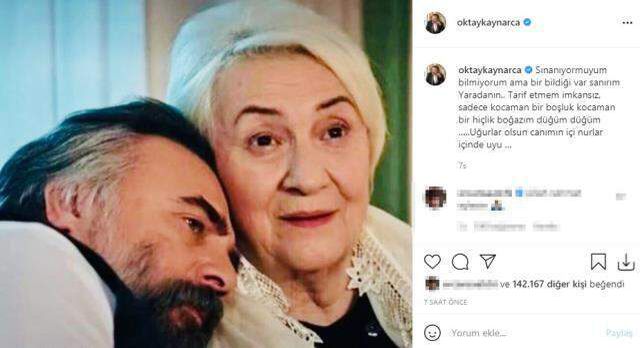 Amcasından sonra rol arkadaşı Sabina Toziya'nın ölüm haberini alan Oktay Kaynarca'dan duygulan paylaşım