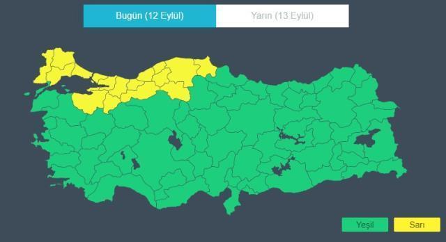 Aralarında İstanbul da var! Meteoroloji'den 17 ilimiz için sarı kodlu uyarı