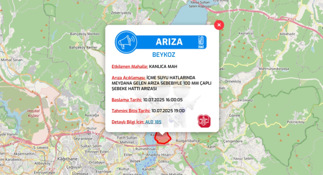 İstanbul BEYKOZ su kesintisi! 10-11 Temmuz İSKİ Beykoz su kesintisi ne zaman bitecek, sular ne zaman gelecek?