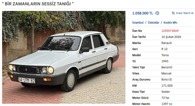 Zamanlama manidar: JİTEM plakalı 'Beyaz Toros' satışa çıkarıldı