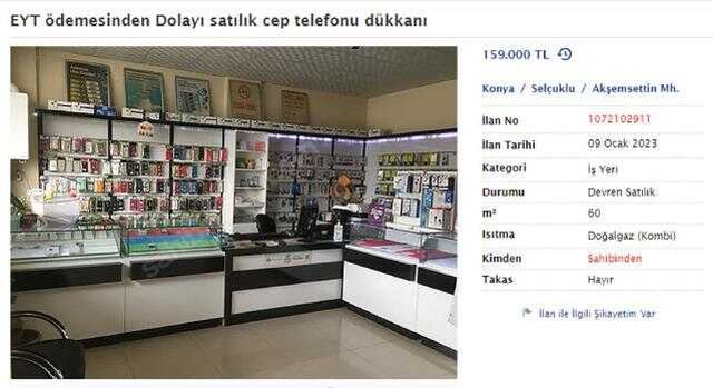 Emlak ve ürün satışı yapılan siteler 'EYT nedeniyle acil satılık' başlıklı ilanlarla dolup taştı