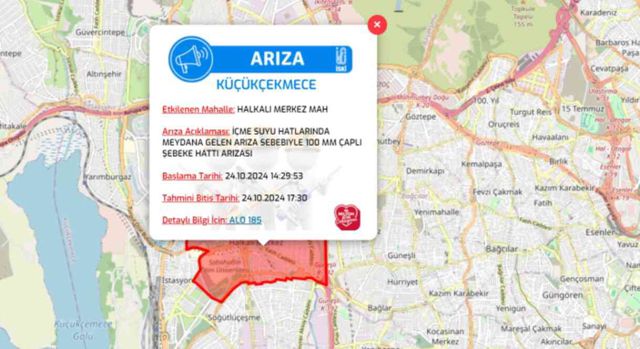 İstanbul İSKİ su kesintisi! 24-25 Ekim Bağcılar, Küçükçekmece, Esenyurt su kesintisi listesi! Sular ne zaman gelecek?