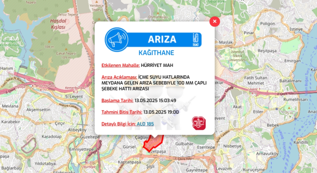 İstanbul KAĞITHANE su kesintisi! 13-14 Mayıs İSKİ Kağıthane su kesintisi ne zaman bitecek, sular ne zaman gelecek?