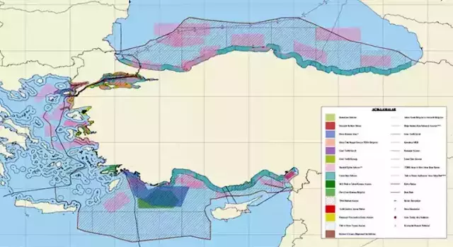 Türkiye'den Yunanistan'a DMP resti! Haritayı güncellediler, tepki sert oldu