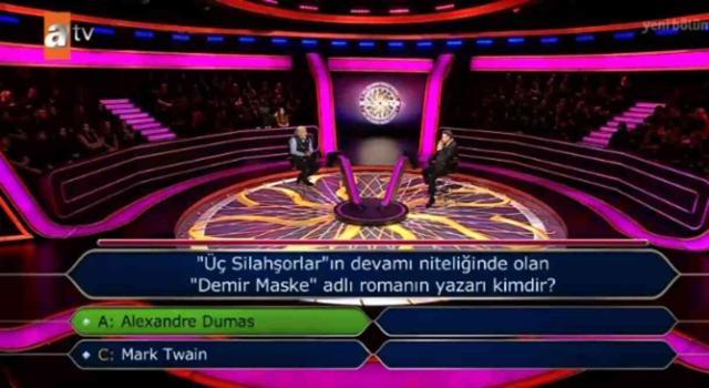 Demir Maske yazarı kim? 'Üç Silahşorlar'ın devamı niteliğinde olan 'Demir Maske' adlı romanın yazarı kimdir? Kim Milyoner Olmak İster cevapları!
