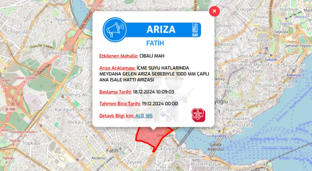 İstanbul İSKİ su kesintisi! 18-19 Aralık Bayrampaşa, Fatih, Bahçelievler su kesintisi listesi! Sular ne zaman gelecek?