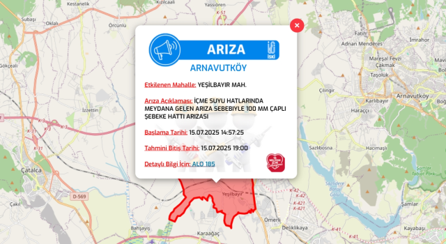 İstanbul ARNAVUTKÖY su kesintisi! 15-16 Temmuz İSKİ Arnavutköy su kesintisi ne zaman bitecek, sular ne zaman gelecek?