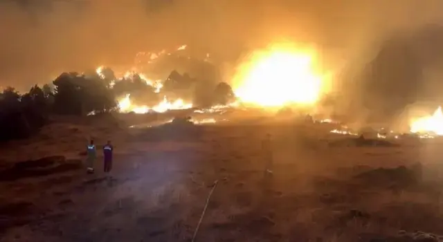 Konya'da orman yangını! Alevler Isparta'ya kadar ulaştı