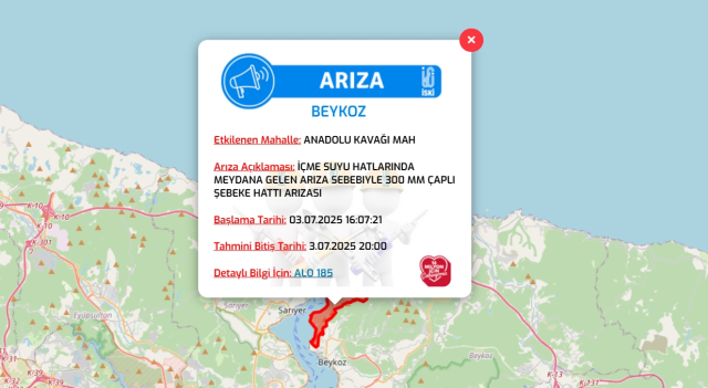 İstanbul BEYKOZ su kesintisi! 3-4 Temmuz İSKİ Beykoz su kesintisi ne zaman bitecek, sular ne zaman gelecek?