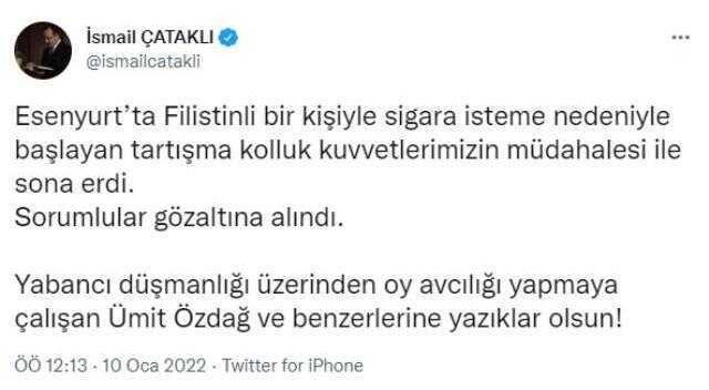 Esenyurt'ta iki grubun meydan savaşıyla ilgili İçişleri Bakanlığı'ndan açıklama: Sorumlular gözaltına alındı