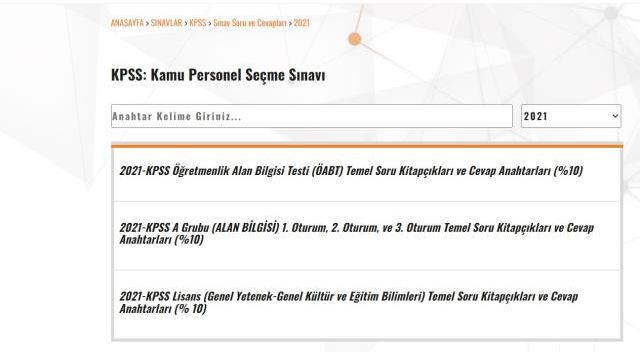 KPSS lisans soruları! KPSS lisans 2022 soru ve cevapları açıklandı mı?