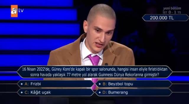 (16 Nisan 2022'de, Güney Kore'de kapalı bir...) Kim Milyoner Olmak İster 5 Ağustos Sorusu Cevabı Nedir? Kim Milyoner Olmak İster 200 Bin TL'lik soru!