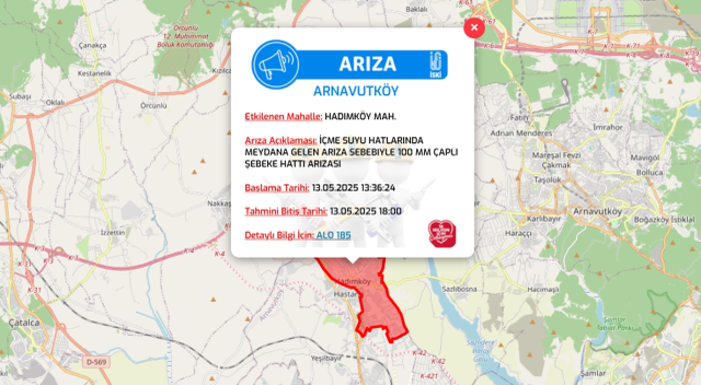 İstanbul ARNAVUTKÖY su kesintisi! 13-14 Mayıs İSKİ Arnavutköy su kesintisi ne zaman bitecek, sular ne zaman gelecek?
