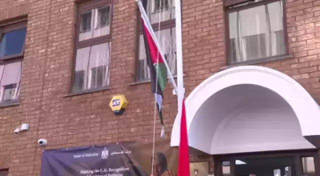 Londra'daki tören anından bir kare
