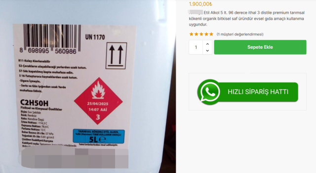 Bunu kardeşiniz yapsa dahi sakın tüketmeyin! İnternetten bidonla alınıp, pet şişeyle satılıyor