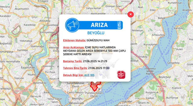 İstanbul BEYOĞLU su kesintisi! 27-28 Haziran İSKİ Beyoğlu su kesintisi ne zaman bitecek, sular ne zaman gelecek?