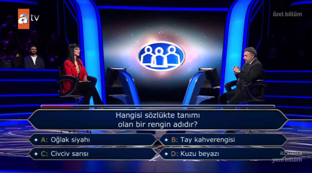 Hangisi sözlükte tanımı olan bir rengin adıdır?