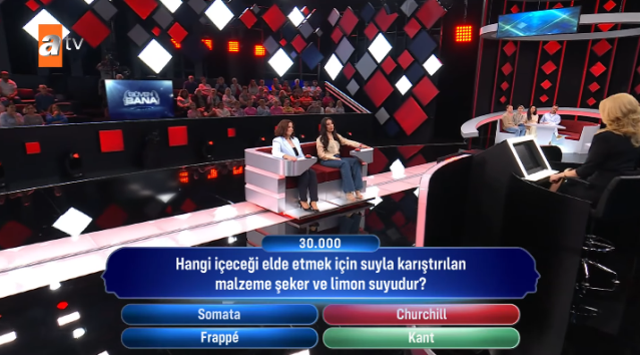 Hangi içeceği elde etmek için suyla karıştırılan malzeme şeker ve limon suyudur?