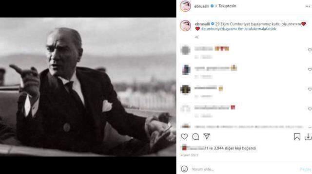 Ünlü isimlerin 29 Ekim Cumhuriyet Bayramı paylaşımları