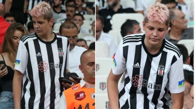 Kavga görüntüleri sonrası sessizliğini koruyan Ebrar Karakurt, Beşiktaş'ın stadında ortaya çıktı
