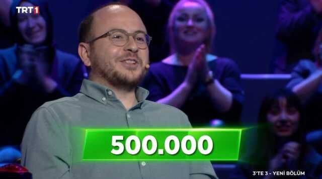 3'te 3 Tarih bilgi yarışması 500 bin tl soru nedir, açıklandı mı, ne zaman açılacak? TRT 1 3'te 3 yarışması 500 bin TL'lik son soru ne, cevabı ne?
