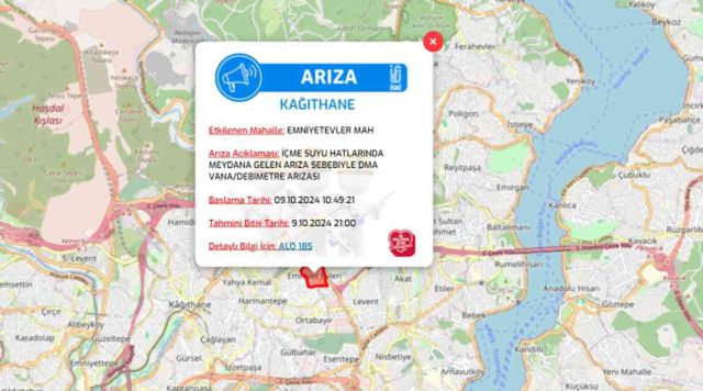 İstanbul İSKİ su kesintisi! 9-10 Ekim Küçükçekmece, Kağıthane, Beşiktaş su kesintisi listesi! Sular ne zaman gelecek?