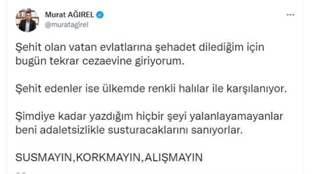 MİT haberi sebebiyle hüküm giyen gazeteci Murat Ağırel ve Barış Pehlivan yeniden cezaevine giriyor