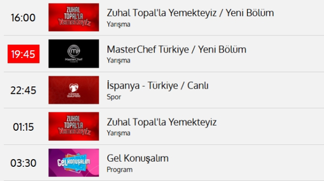 MasterChef neden yok, MasterChef yeni bölüm bugün yok mu 18 Kasım Salı?
