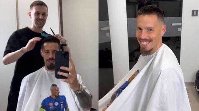 Futbolu bırakıyor mu? Saçlarını kestiren Hamsik'in yeni stilini görenler gözlerine inanamadı