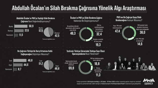 Öcalan'ın çağrısından sonra 'PKK silah bırakır mı?' anketi yapıldı! İşte çıkan sonuç