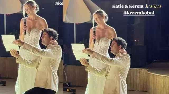 Sinem Kobal ve Kenan İmirzalıoğlu'ndan düğünde 'Erik Dalı' performansı