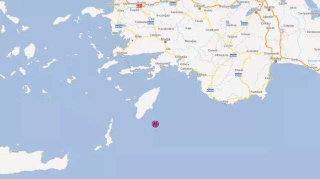 Marmaris'te 4,1 büyüklüğünde deprem
