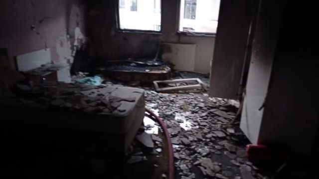 Rehabilitasyon merkezinin yatakhanesinde yangın çıktı! 200 hasta tahliye edildi