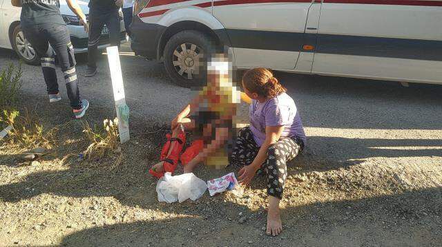 Türbeden dönüş yolundaki feci kazanın ilk fotoğrafları geldi