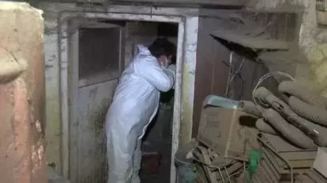 Çöp evde ölen köpekleri saksılara saklamış