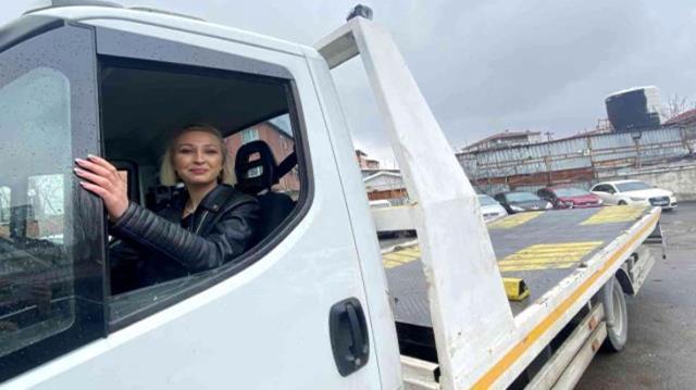 'Mesleğin kadını erkeği olmaz' deyip çekici operatörü oldu