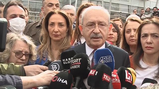Son Dakika: CHP Genel Başkanı Kılıçdaroğlu bu kez de Et ve Süt Kurumu'nda! Randevu alamadı, kapıda açıklama yapıyor