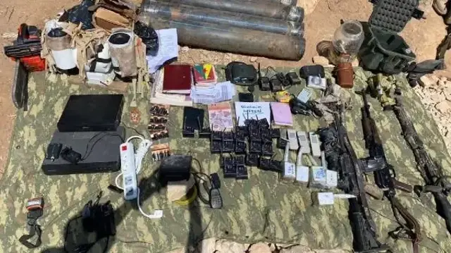 Teröristlerin kullandığı mağaradan İsveç yapımı silah çıktı