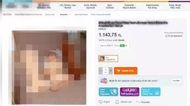 Popüler alışveriş sitesinin çocuk kategorisinde satılan cinsel organ şeklindeki yastıklar infial yarattı