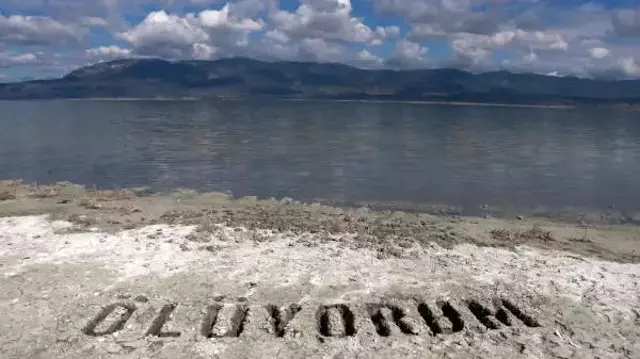 ÇEKİLME OLAN BURDUR GÖLÜ'NDE İSKELE, 18 METRE UZAKLAŞTI