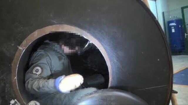 Tırın dorsesindeki ekmek fırınında 112,5 kilogram uyuşturucu bulundu