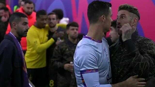 Ronaldo'nun kulağına söyledikleri sonrası Ramos'un gözleri fal taşı gibi açıldı! Hemen harekete geçti