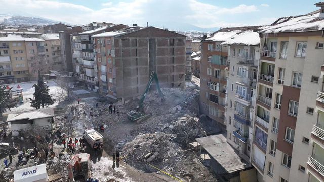 Çinli Sivil Kurtarma Ekibi Malatya'da Enkazlar Arasında Hayatta Kalanları Arıyor