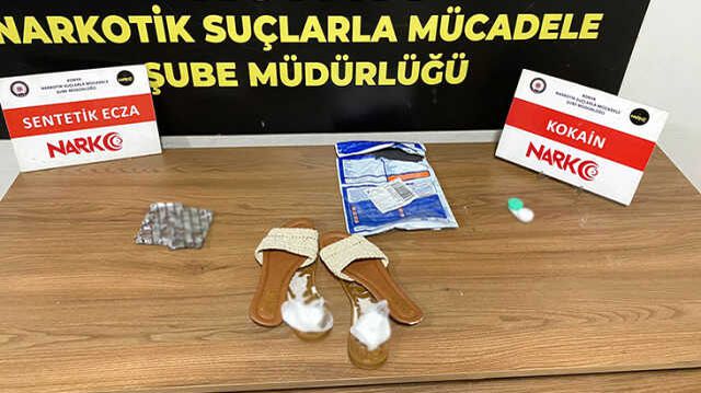 Eve kargo ile gelen terliğin içinden uyuşturucu çıktı