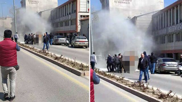 Kayseri'de belediye ile yol yapım anlaşmazlığı yaşayan adam kendini ve eşini ateşe verdi