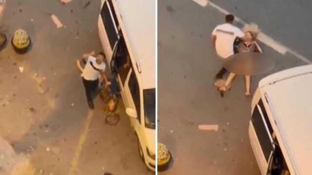 Bayıltana kadar darbettiği kadını araca alıp kaçıran caninin suç dosyası kabarık çıktı