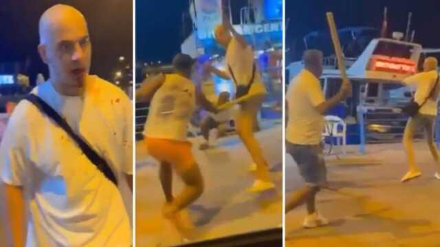 Alanya'da Gurbetçi Tatilciye Sopalarla Saldırı