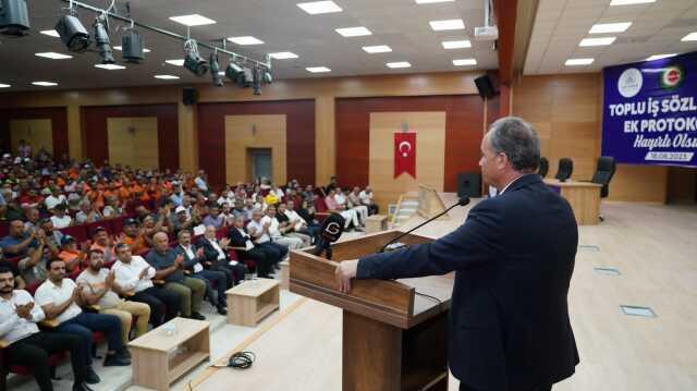 Adıyaman Belediyesi ve Hak-İş/Hizmet-İş Sendikası Arasında Ek Protokol Sözleşmesi İmzalandı