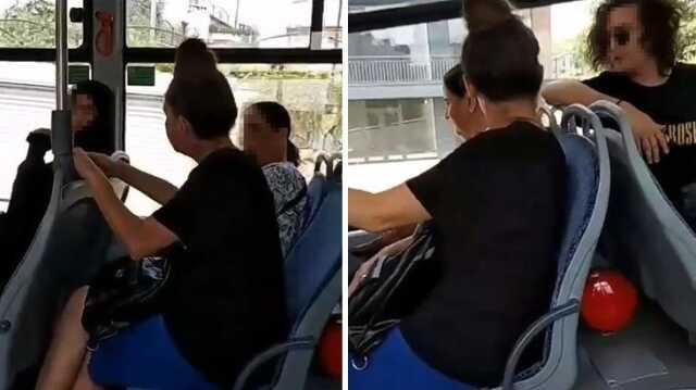 Otobüste çarşaflı kadına hakaret ve küfür iddiasına gözaltı